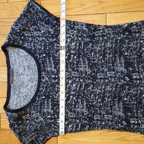 SUZY SHIER Thin Knit Shirt: grey black white - Picture 9 of 9